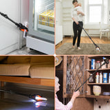 2-Pack Grabber Reacher Tool, 32" Grabbers for Elderly, Trash Picker Grabber with Light, Extended Claw Reacher Tool, Foldable Pick Up Grab Tool, Magnetic Sticks Grippers for Reaching (Orange)