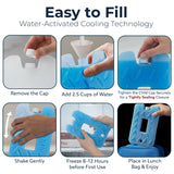 Kona Blue Ice 2 Pound Ice Packs for Coolers - Long Lasting Design - Refreezable Reusable Cooler Ice Pack (2)