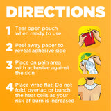 ThermaCare Neck & Shoulder Heat Wraps – Pain Relief Heating Pads for Stiff Muscles & Aches – 16-Hour Drug-Free Therapy – HSA/FSA Eligible – Portable & Discreet, (5 Count)