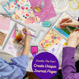 LAOESE 2-Pack DIY Journal Kit for Girls -Christmas Birthday Gifts for Girls 8 9 10 11 12 13 14 Years Old - Arts & Crafts for Teens Trendy Stuff - Scrapbook & Diary Supplies Toys Set