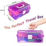 YITOHOP 15000+ Rubber Loom Bands, Mega Rubber Bands Bracelet Kit,Loom Bracelet Making Kit with 3 Layer Container,30 Colors,380 Beads,30 Charms,Clips, Hooks Tools for DIY Art Christmas Holiday Gift