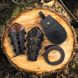 Berenlu Renaissance Accessories, Medieval Belt & Faux Leather Bracers