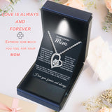 Mothers Day Gifts For Mom From Son Daughter Mom Necklace For Women New Mom Gifts Birthday Christmas Gifts With Heartfelt Message & Lighted Box (Sterling Silver, 682- loveheart01)