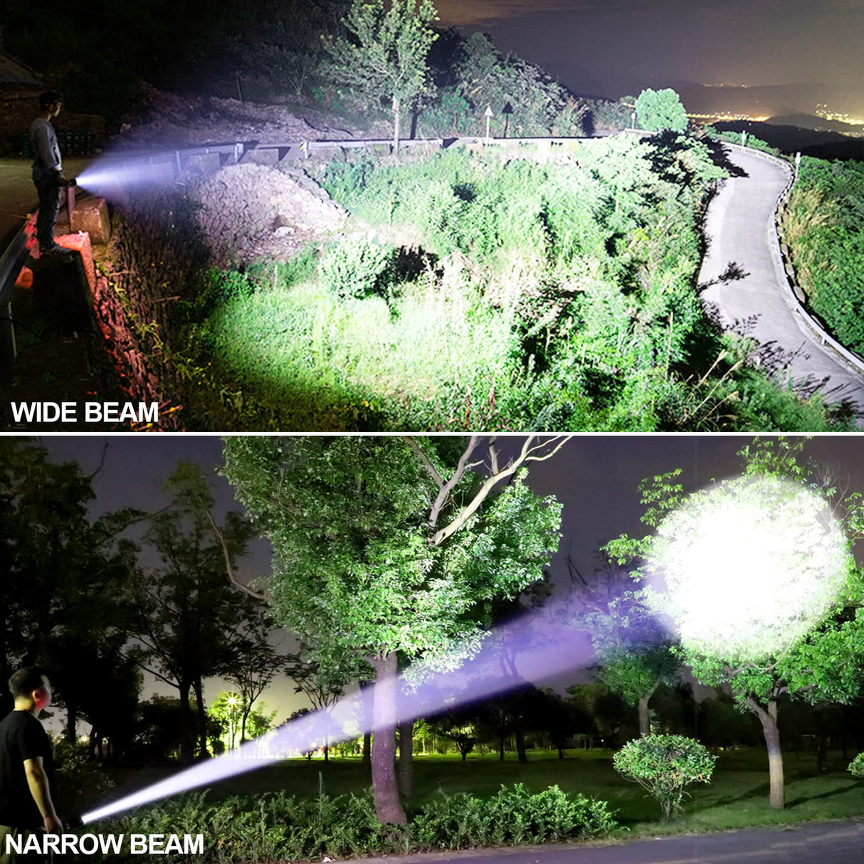Lylting Rechargeable LED Flashlights High Lumens, 99,000 Lumens Super Bright Flashlight with 5 Modes & Waterproof, Powerful Handheld Flashlight for Camping Emergencies