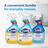 Clorox Disinfecting All-Purpose Cleaner 32 Oz and Disinfecting Bathroom Cleaner, Household Essentials, 30 Oz, Pack of 3