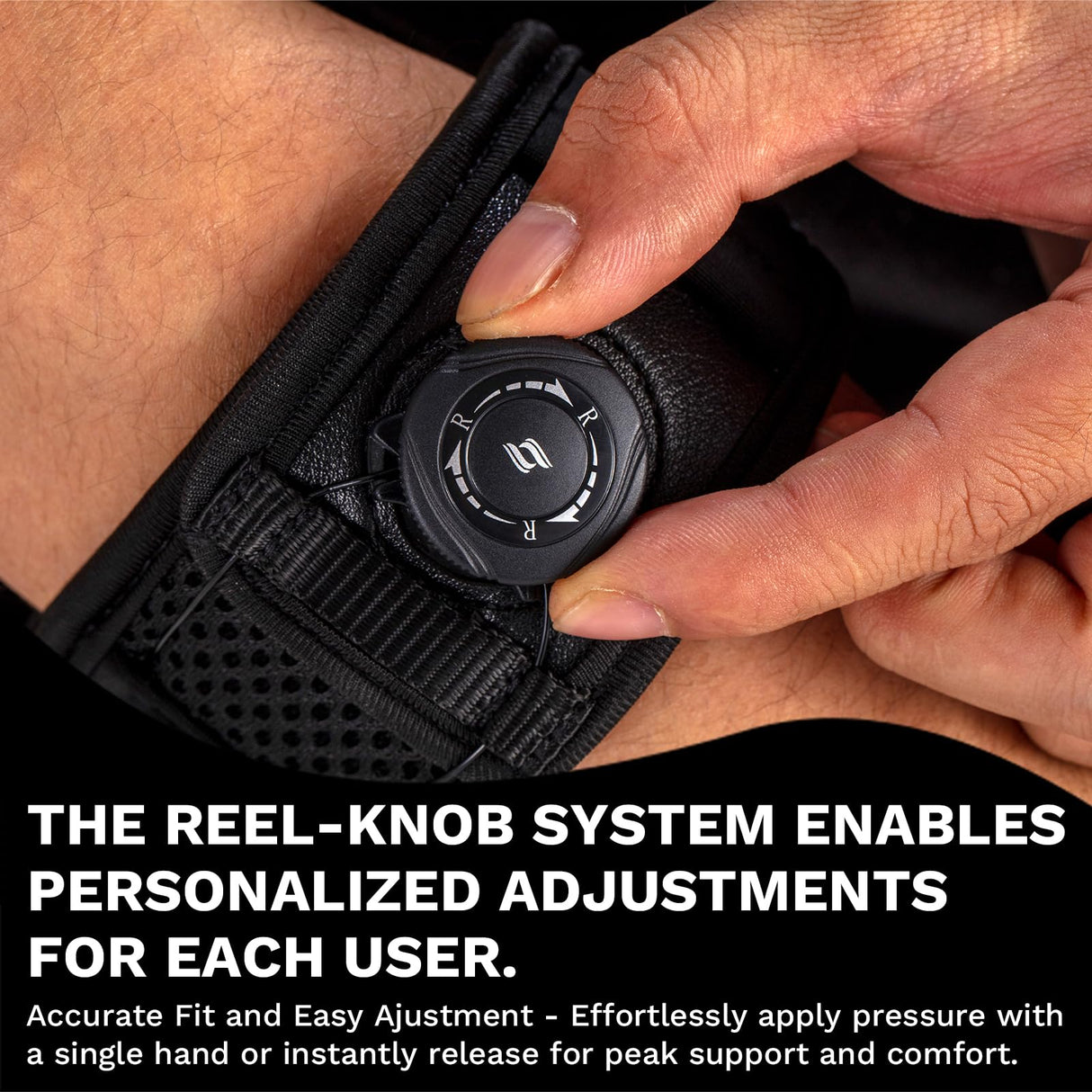 Tennis Elbow Brace for Men & Women, Elbow Brace for Tendonitis and Tennis Elbow and Golfer's Elbow, Adjustable Elbow Strap (Black, One Size Regular)