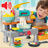 Play-Doh Super Sizzlin' Kitchen Playset, Realistic Cooking Toy Sounds, 25+ Play Foods to Create, Kids Arts & Crafts 3+