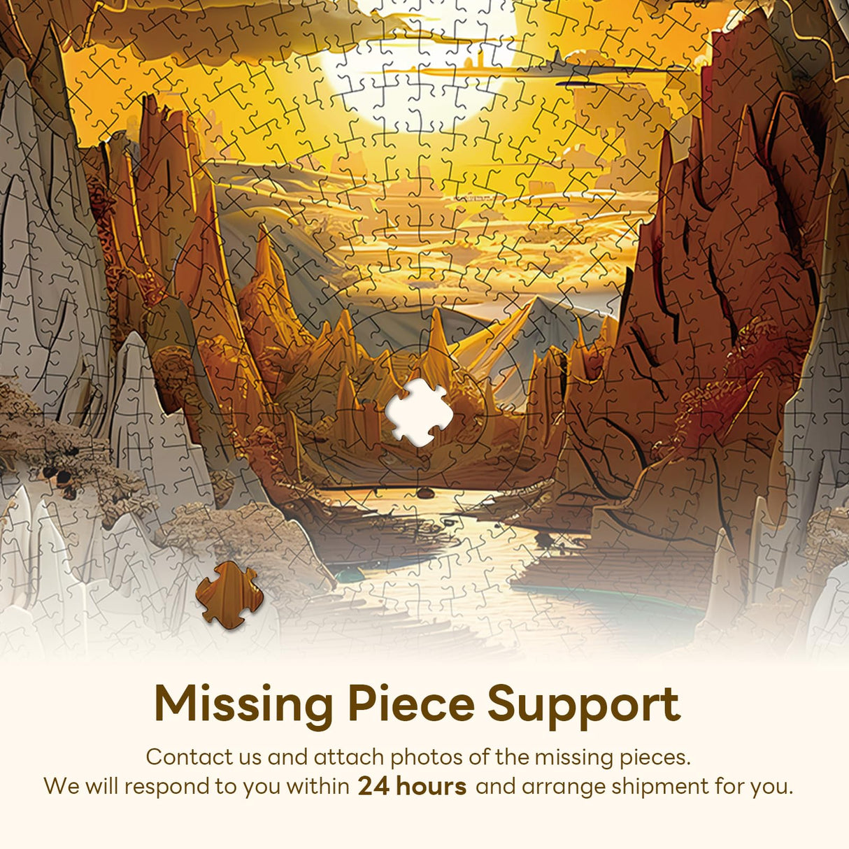 1000 Pieces Jigsaw Puzzle for Adults–3D Sunset Canyon, 26.6 x 26.6in Impossible Difficult Hard Challenging Jigsaw Puzzles, Perfect Christmas Birthday Party Home Decor Gift