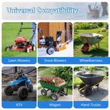 Heavy Duty 4.10/4.00/3.50-6 Thick 40% Inner Tube, 13x4.00-6 Tube with TR87 Bent Valve Stem for Wheelbarrows, Snow Blowers, Wagons, Carts, Hand Trucks, Lawn Mowers, Tractors and More (2 Pcs)
