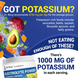 Dr. Berg Zero Sugar Hydration Keto Electrolyte Powder - Enhanced w/ 1000 mg of Potassium & Real Pink Himalayan Salt (NOT Table Salt) - Strawberry & Lemonade Hydration Drink Supplement - 50 Servings