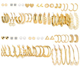 FAXHION 36 Pairs Gold Earrings Set for Women
