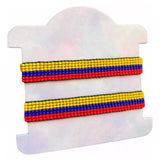 Handmade Colombian Bracelet/Band - Colombian Culture - Couples Bracelet - Made with Miyuki Beads - Woven and crafted in Colombia