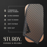 Lifetime Supplies 36" x 24" Commercial Rubber Floor Mat | Safety Water Drainage | Non Slip Anti Fatigue Mat for Restaurant, Kitchen, Indoors, Outdoors and Entryway