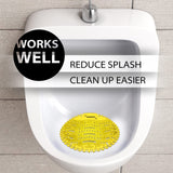 Urinal Screen Deodorizer (36 Pack) - Urinal Cakes - Fresh 3d Wave Anti-Splash - Odor Protection for Toilets in Bathroom Office Stadiums Schools with Free Gloves - 12pcs Blue 12pcs Lemon and Orange