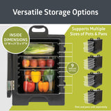 Pearington 81 Quart End-Loading Insulated Food Pan Carrier for 5 Full-Size Pans, Black, 2 Pack