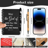INSADA Christian Prayer Journal Spiral Notebooks Bulk with Pens - Small Notepads (4.13”x5.43”) - Christmas Gifts for Women men,Church Members & Bible Study Groups (30 sets multicolor)