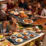Ieuan Warming Mat For Food Extra Large 36"x15", Electric Warming Tray with 14-Level Temp 10-Hour Timer Adjustable Temperature, Food Heating Pad for Dishes, Soup, Family Dinners, and Holiday Gatherings
