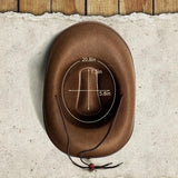 SeptCity Toddler Cowboy Hat and Blue Bandana for Age 2-5 (Brown)