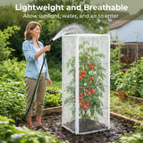 Garden Bird Netting, 3 Pack Tomato Cage Netting with Zipper, 18" x 60"