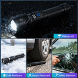 Rechargeable Flashlights High Lumens 2Pack, 5Modes Super Bright Flashlight Rechargeable, LED Flashlight Powerful, Handheld Tactical Flash Lights for Home Emergencies Camping Essentials, Gifts for Men