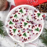 Bulk Christmas Peppermint Nougats 2 lb Pack - Soft Chewy Mint Candy with Green Christmas Tree Center - Individually Wrapped Holiday Candies for Candy Bowls, Parties & Gifts (Approx 110 Pieces)