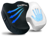 Sleepavo Office Chair Cushion - Seat Cushion for Tailbone Pain Relief - Butt Pillow for Coccyx, Sciatica, and Lower Back Pain - Orthopedic Chair Pad for Lumbar Support in Office Desk, Car, Airplane