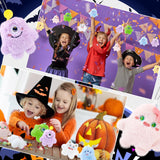 Hungdao 24 Pcs Mini Plush Keychain Bulk Christmas Stocking Stuffers Cute Stuffed Animal Keychain for Backpack Valentines Classroom School Gifts for Halloween Kid Goodie Bag Fillers Devil Party Favors