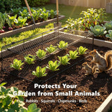 3 Pack Plant Protectors from Animals, Garden Cloches for Plants, Rustproof Chicken Wire Cloche Plant Cages to Keep Animals Out, Sturdy Metal Garden Cages for Outdoor Plants, 40" L × 20.5" W × 10" H