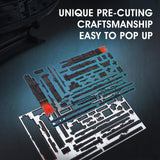 CubicFun 3D Puzzles for Adults - Led Pirate Ship Queen Anne's Revenge - Large 27'' Sailboat Puzzles - Desk Decor, Anniversary, Christmas Teacher Appreciation Gifts Adult Stocking Stuffers