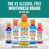 TheraBreath Fresh Breath Mouthwash, Mild Mint Flavor, Alcohol-Free, 16 Fl Oz (2-Pack)