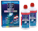 Clear Care Plus Cleaning Solution with Lens Case, Twin Pack, Multi, 12 Oz, Pack of 2
