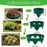 24Pcs Planting Grow Rings for Outdoor Plants, Diameter Range 8.2-15.7 Inch