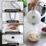 OVENTE 1.7L Electric Tea Kettle, Fast Boiling Water Heater, White KP72W