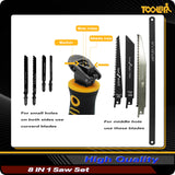 8-In-1 Multi Blades Hand Saw, Drywall Cutter. Hacksaw. Long Blade Hand Saw, Jab Saw, For Cutting Drywall, Sheetrock, Wood, Metel, Plastic, Plywood. Blade Quick Change Mechanism.