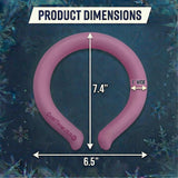 CoolTimeUSA Neck Cooling Tube | Wearable Cooling Wrap for Summer Heat | Hands Free Cold Pack - (Pink) (Set of 3)