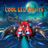 Spider Toys for Boys 4-6, 5-7, 8-12+, Remote Control Spider Robot Toy with 2.4 GHz Remote Controller, RC Robot Spider with Spray/Lights/Music, Realistic Spider Gift for Kids Boys, Halloween, Christmas