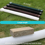 plusgutter White-2pack Rain Gutter Downspout Extensions Flexible, Drain Downspout Extender,Down Spout Drain Extender, Gutter Connector Rainwater Drainage,Extendable from 21 to 68 Inches