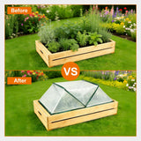 2 Pcs Foldable Garden Row Accelerator Plants Cover-31.9" x 12.2" x 14.1"