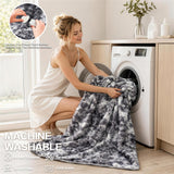 Electric Heated Blanket Throw Size 50"x60", Soft Sherpa Faux Fur Heating Blanket with 10 Adjustable Heat Settings, Fast Heating, 1-8 Hour Timer Auto Shut Off & Overheat Protection & Machine Washable