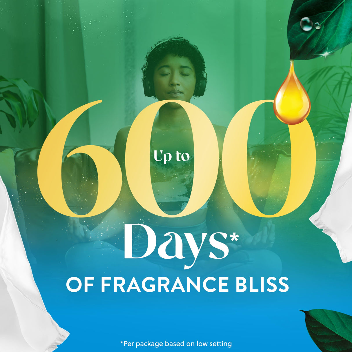 Air Wick Plug in Scented Oil Refill, 10ct, Fresh Linen, Air Freshener, Essential Oils, Eco Friendly Pack