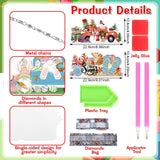 Cinnvoice 12 Pcs Seasonal Diamond Art Wreath Kits Holiday Fall Halloween 5d DIY Diamond Art Hanging Signs Thanksgiving Christmas Ornaments for Wall Door Decoration(Novel)