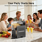REVOTIO Slushie Machine for Home, 88 oz Slushy Machine, No Ice Needed Frozen Drink Maker with 6 Presets, Quiet, Auto-Clean, LED Display, Black, Perfect for Margaritas, Frappés, Milkshakes and More