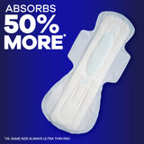 Always Maxi Overnight Pads with Wings, Size 5, Extra Heavy Overnight, Unscented, 72 Count