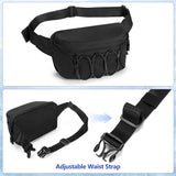 Trahzia Fanny Pack Cooler, Insulated Waist Pack Snack Bag, Portable Hip Pack for Beach, Camping and Hiking, Black