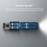 OLIGHT IMINI 2 EDC Rechargeable Keychain Flashlight, 50 Lumens Compact and Portable Mini LED Keyring Lights with Built-in Battery Ideal for Everyday Carry and Emergencies (Midnight Blue)