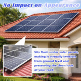 PROLEE Solar Panel Bird Guard with 100 Fastener Clips, 6 Inch x 100 FT Critter Guard for Solar Panels, 1/2 Inch PVC-Coated Galvanized Wire Mesh with Cable Cutter, Black