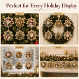 6 Pcs Christmas Pearl Art Ornament Kits, DIY Gem Craft for Tree Decor