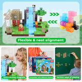 Magnetic Blocks-100PCS Magnetic Building Blocks, Magnetic Tiles Kids Build Cubes 2025 Upgraded STEM Game Toys, Christmas Birthday Gifts for Boys & Girls Ages 3+