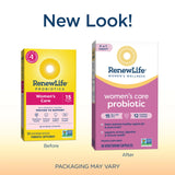 Renew Life Women's Probiotic Capsules, Supports pH Balance for Women, Vaginal, Urinary, Digestive and Immune Health, L. Rhamnosus GG, Dairy, Soy and Gluten-Free, 15 Billion CFU - 30 Ct