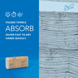 Scott Professional Universal Multifold Paper Towels, Bulk (01840), Absorbency Pockets, White, 9.2'x9.4' Towel, Compressed, Compact (250 Sheets/Pack, 16 Packs/Case, 4,000 Sheet Total)